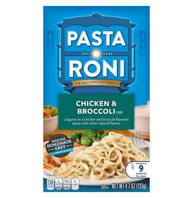 DJWCB Chicken & Broccoli Linguine Mix 4.7 Ounce (Pack of 12 Boxes)
