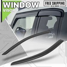 2 Pieces Window Visor Vent Sun Wind Rain Deflector fit 08-16 Dodge Grand Caravan