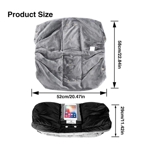 Gants D'Hiver Pour Poussette Pram Buggy Fleece Muff À Main Chaud Anti-Gel - Photo 4/16
