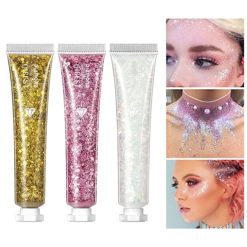 Glitzer Für Gesicht Körper, Gesichtsglitzer, Body Glitter Gel, Schminke - Bild 3 von 27