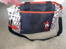 Disney Minnie Mouse Large Diaper Bag Shoulder Strap Baby Infant Tote Organizer