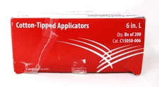 Cardinal C15050-006 Cotton Tipped Swabsticks 6" Sterile 2's - 100 Damaged BX