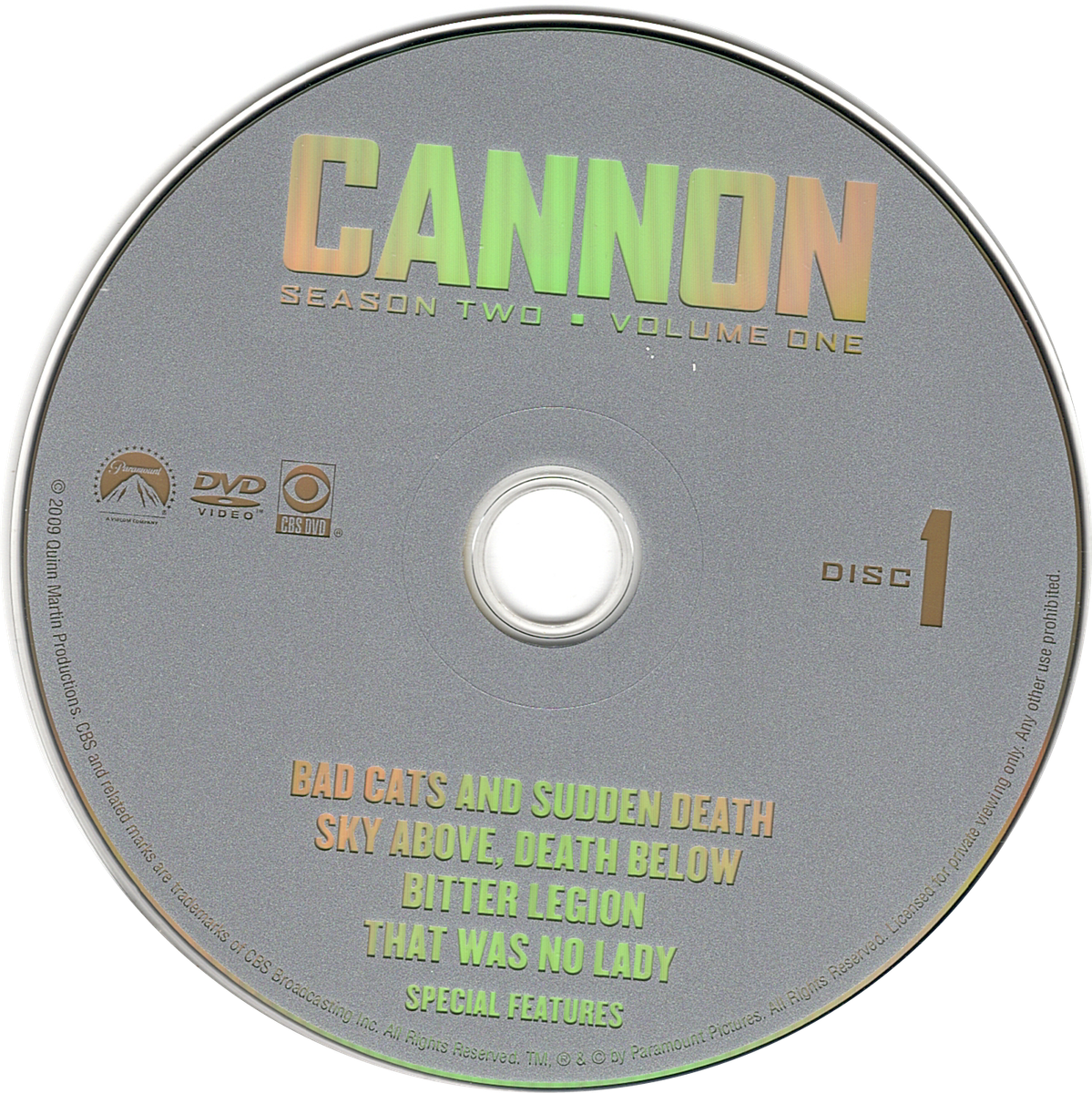 Cannon TV series episodes on DVD; 3rd 1 FREE! William Conrad