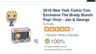 The Brady Bunch Jan & George Glass Funko Pop Limited Edition Exclusive | eBay