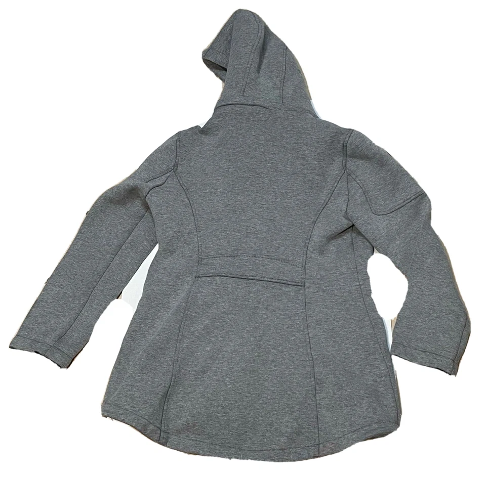 Andrew Marc Sudadera con Capucha Cremallera Completa Chaqueta Suéter Mujer Gris Medio Foto 2 de 4