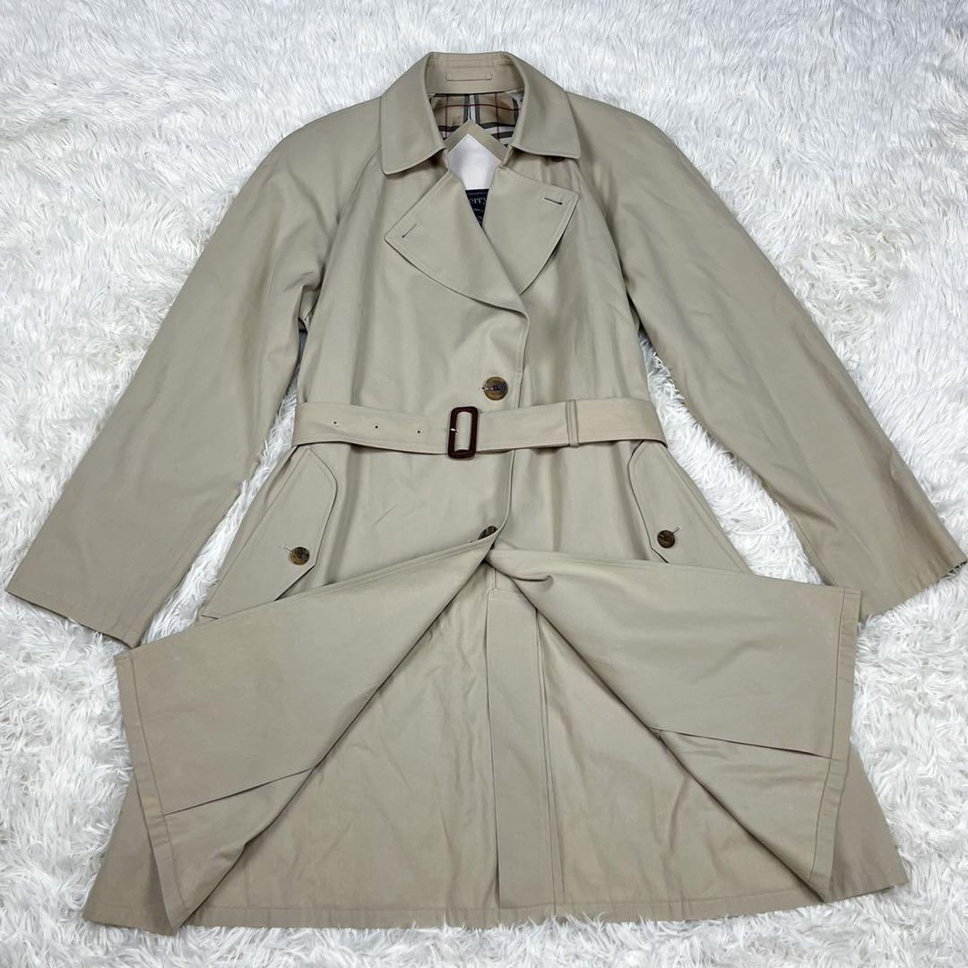 Plus Size Burberry Belted Gabardine Trench Coat Nova Check