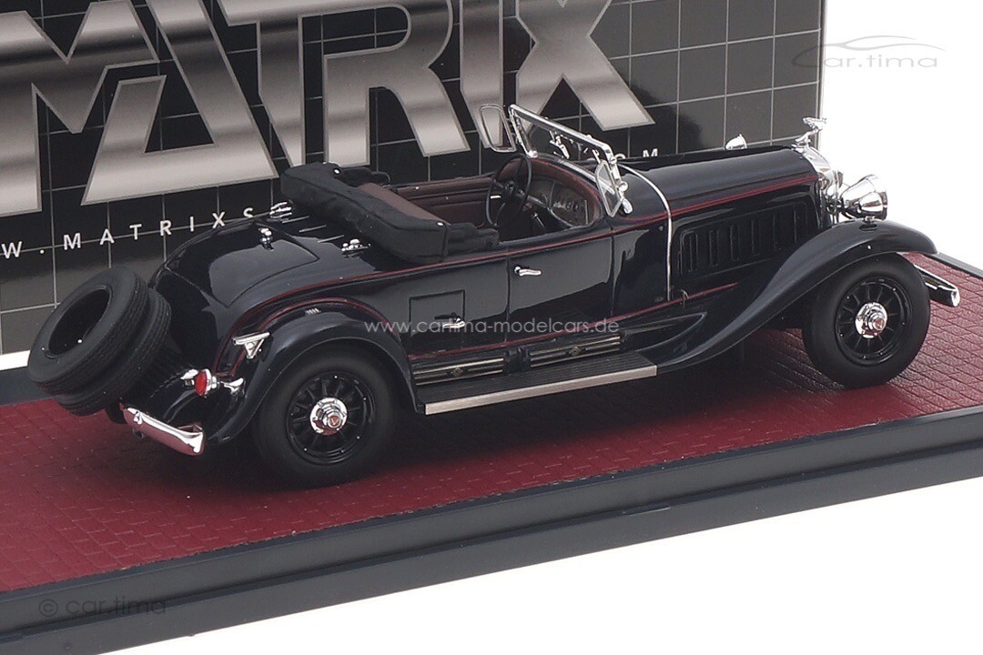 Cadillac V-16 452 Roadster Fleetwood 1930 blau offen Matrix 1:43