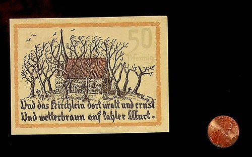 1921 Alemania NORDENHAM 50 Phennig billete/dinero de emergencia - Imagen 2 de 2