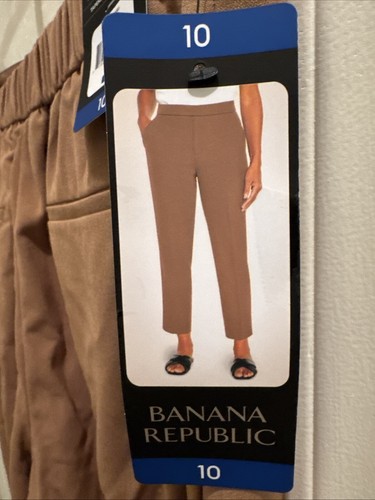 Banana Republic Damen Tapered Pull-On Hose, braun, Größe 10 - Bild 3 von 6