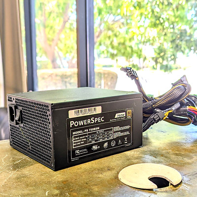 PowerSpec 750W 80 PUS Bronze Certified Semi-Modular Gaming PSU