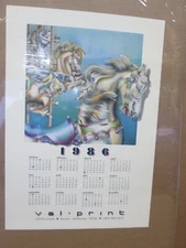 Val print Promo advertisement calendar 1986 Poster Sweeny  Carousel 17968