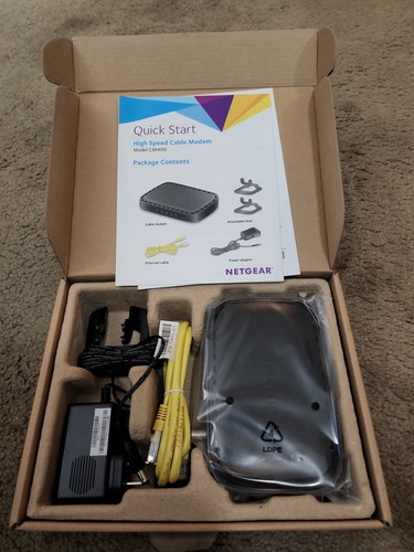 NETGEAR DOCSIS 3.0340Mbps Cable Modem CM400-1AZNAS - Picture 2 of 2