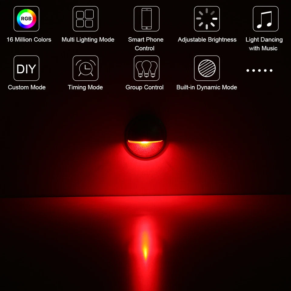 26MM WIFI LED RGB COLOUR CHANGING DECK/KITCHEN/DECKING/PLINTH LIGHTING /LIGHTS - Image 2 of 4