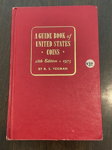 1975 GUIDE BOOK UNITED STATES COINS 28th EDITION "REDBOOK" R. S. YEOMAN Red Book