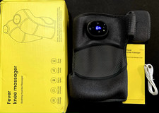 Heated Knee Massager Shoulder Brace, 3-In-1 Heated Vibration Knee Heating Pad