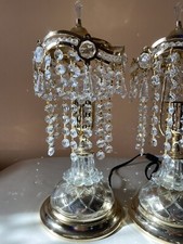 Gold Crystal Table Lamp Set of 2, Nightstand