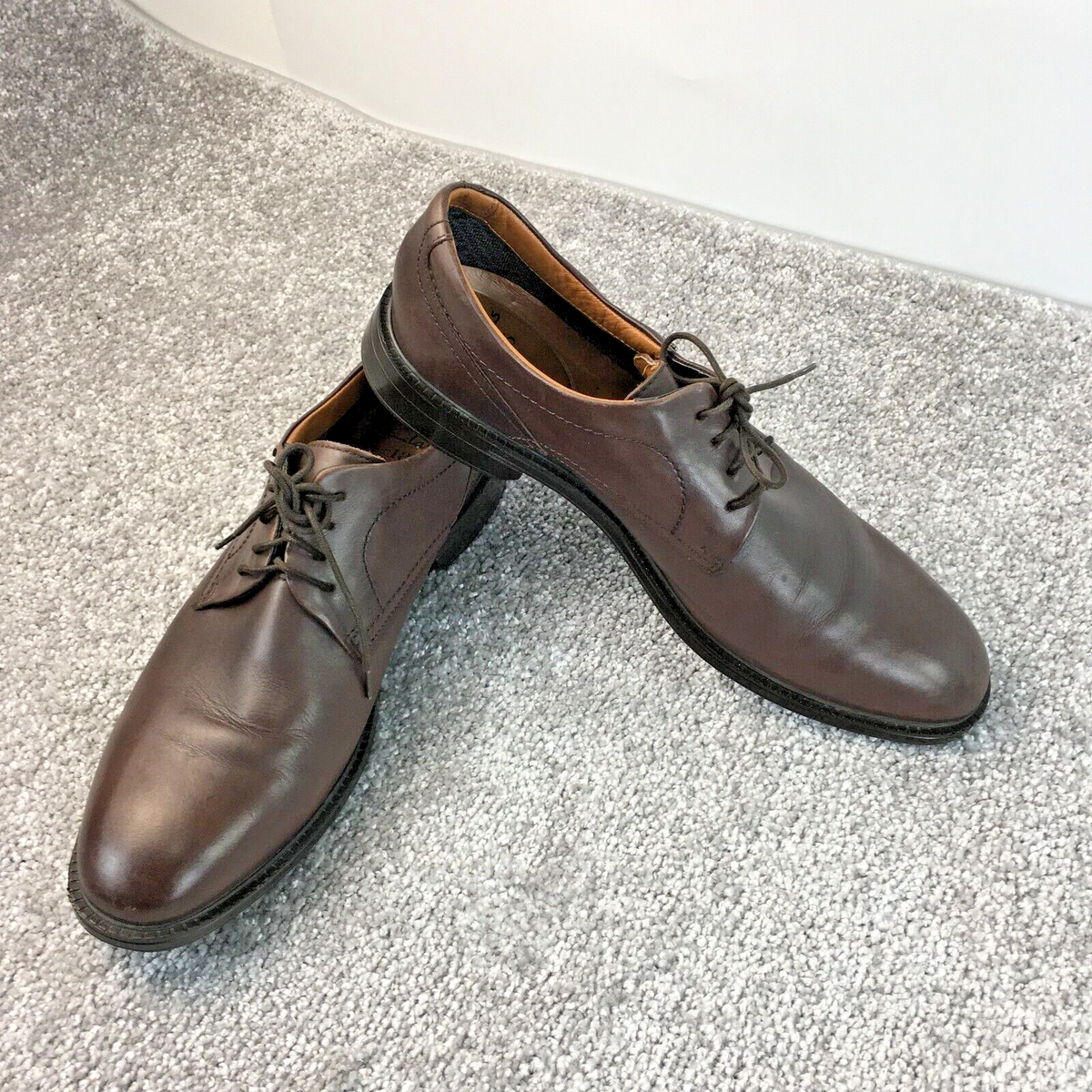 Clarks 1825 Groe-Tek Brown Leather Men’s Dress Shoes Oxfords Waterproof Sz  11