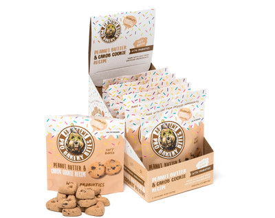 Pro Bakery Bites Probiotic Dog Treats PB & Carob Cookie 2 oz Bag - Fast Shipping