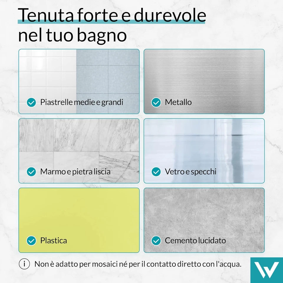 Porta Carta Igienica Adesivo | Porta Carta Igienica Da Muro | Porta Rotolo Carta - Immagine 4 di 4