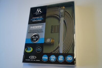 Acoustic Research 3D Flaches HDMI-Kabel Flat Panel mit Ethernet 4,5 m