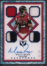 2017 Panini Vertex Matt Ryan Auto Quad Patch 5/10 Capstones