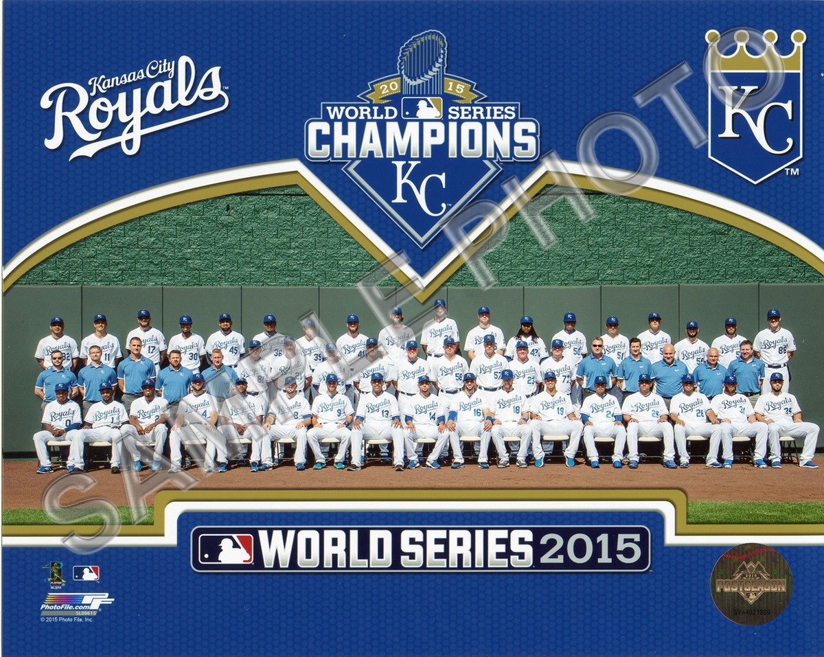 2015 KANSAS CITY ROYALS WORLD SERIES CHAMPIONS TEAM 11 X 14