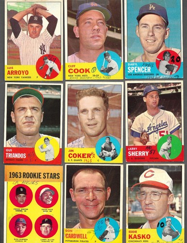1963 Topps 31 Cards MOSTLY 6th 7th Series High Numbers STARS HUGE BV$$ (All MK) - Picture 3 of 8