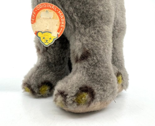 Steiff Baby Hathi Elephant 1968 Disney Plush 20cm 8in ID Button Tags Jungle Book - Picture 6 of 14