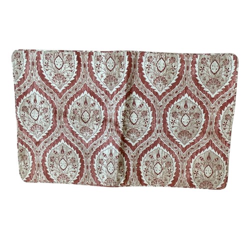 Pottery Barn Maya 16” X 26” Lumbar Pillow Cover Rust Beige Boho NWT Zip