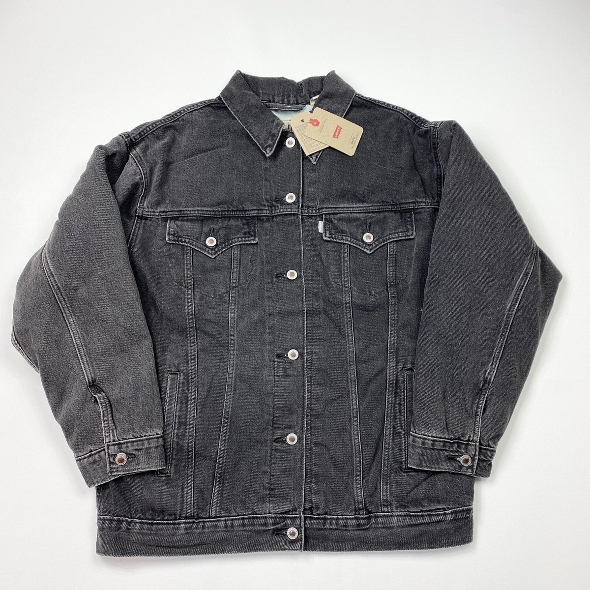 NEW! Women’s Levi’s Strauss Silver Tab Baggy Denim Trucker Jacket  Size M