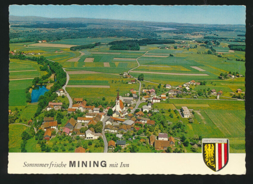 AK aus Mining, Alpine Luftbild,  Oberösterreich