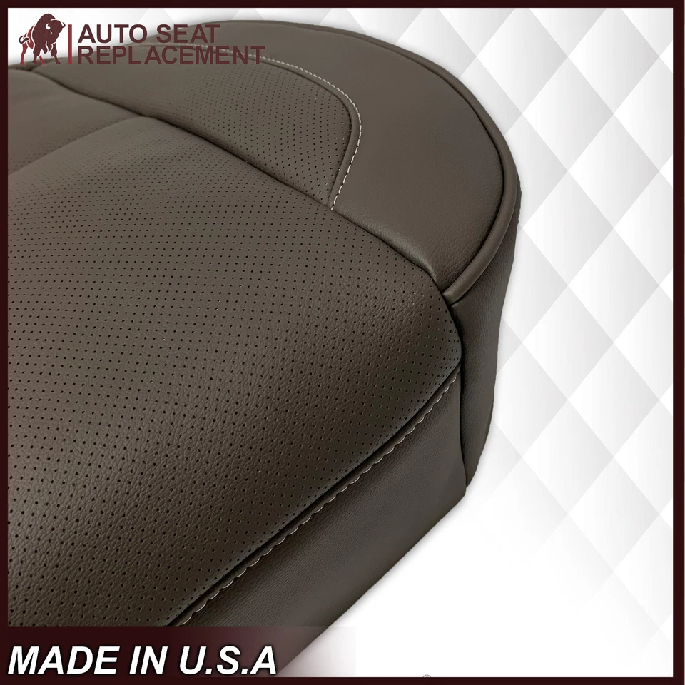 For 2008 2009 2010 2011 2012 2013 2014 Cadillac Escalade Vinyl Seat Cover Brown - Image 2 of 4