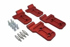 Royal Hooks Billet Aluminum Door Hinges Red for Wrangler JL/JT RHO-12015-RD