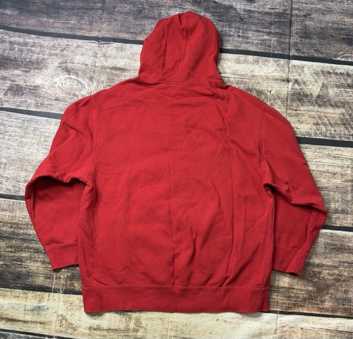 VTG Y2K Nike Hoodie Boys Size Large 14-16 Logo Red Pullover Swoosh Retro - Picture 3 of 10