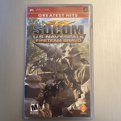 Socom US Navy Seals Fireteam Bravo (Sony PSP, 2005) Greatest Hits CIB Complete