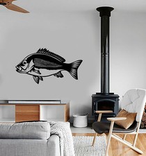 Vinyl Wall Decal Fish Fishing Club Logo For Fisherman Stickers 3955ig 
