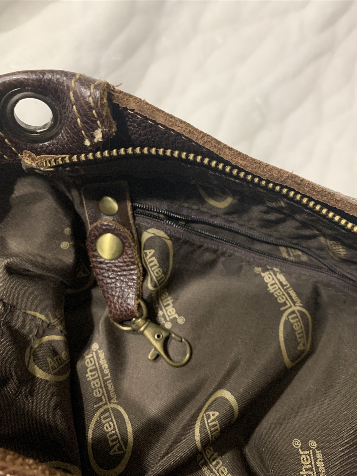 Ameri Leather Dark Brown Bag Shoulder Bag. - image 7