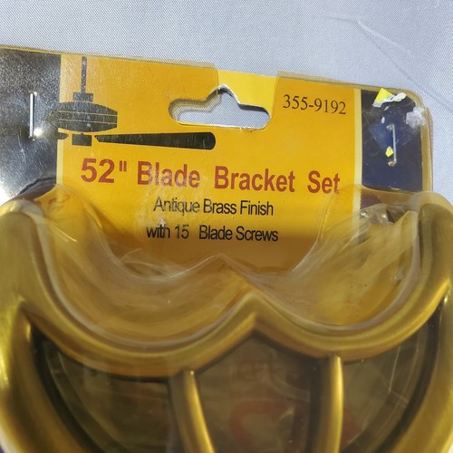 Ceiling Fans Blade Bracket Set Turn Of The Century Brand 52" - Picture 2 of 3