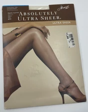 N.O.S Imperfect Hanes Absolutely Ultra Sheer Control Top Sandalfoot 707 D Pearl