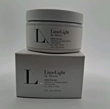 LimeLight LimeLife by Alcone Skin Polish Lemon & Jojoba Beads Face Mask 4oz NIB