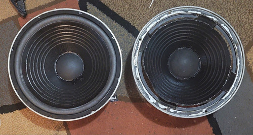 JBL 2214H Speakers l100t 1 has new recone one needs reconing
