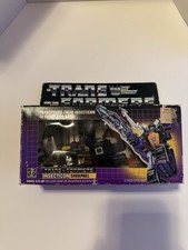 Vintage 1985 Shrapnel Near Complete With Box G1 Transformers Insecticon Figure