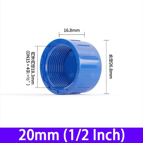 Tapa de extremo de rosca hembra de PVC de 20-63 mm Accesorios de plomería Tapa de corte de tubería - Junta - Imagen 11 de 32