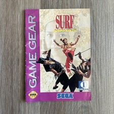 Surf Ninja's Sega Game Gear Authentic Manual Only 