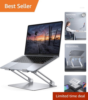 #ad Adjustable Aluminum Laptop Stand Ergonomic amp; Portable for 10 17.3#x27;#x27; Laptops $85.45