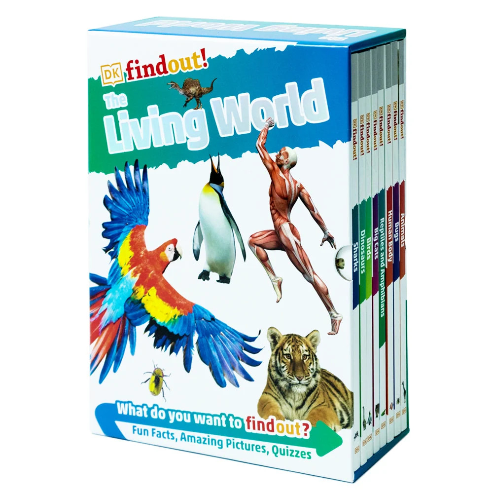 Dk Children Dkfindout! The Living World Collection 8 Books Box Set By Dk - Paperback - Ages 6-9 - Animals, Bugs, Human Body, Reptiles, Big Cats, Birds, Dinosaurs - Image 9