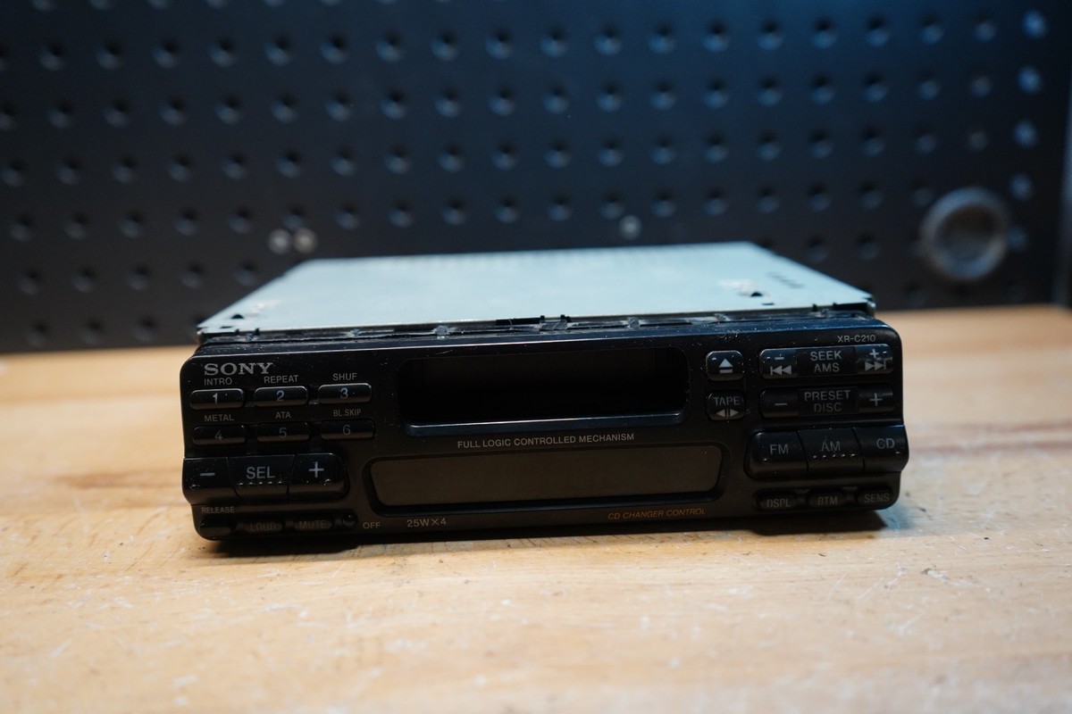 O) Sony XR-C210 AM/FM Cassette Car Stereo Head Unit Vintage Flip