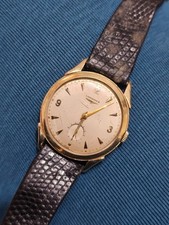 LONGINES AUTOMATIC 6057 SWISS MADE CAL 22A RARE MODEL 80MICRONS PLAQUE GOLD...