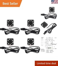 4 Pack USB Brushless Cooling Fan 40mm High Performance DC 5V Speed 4200 RPM f...