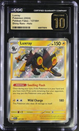 Luxray graded CGC 10 for sale on eBay